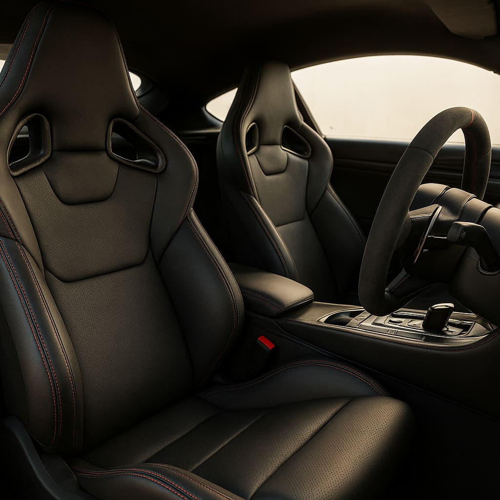 Sportliches Fahrzeuginterieur